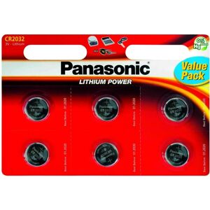 Panasonic CR2032 Lithium Battery - 3V Coin Cell, 6-Pack Panasonic CR2032 Lithium Battery - 3V Coin Cell, 6-Pack