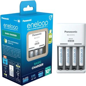 Panasonic eneloop BQ-CC51C - met 4x AAA Panasonic eneloop BQ-CC51C - met 4x AAA