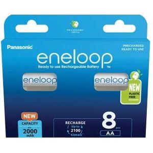Panasonic Eneloop AA Oplaadbare Batterij - 2000mAh - 8 Pack Panasonic Eneloop AA Oplaadbare Batterij - 2000mAh - 8 Pack