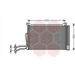 VAN WEZEL 06005264 Aluminium Airconditioning Condensor VAN WEZEL 06005264 Aluminium Airconditioning Condensor