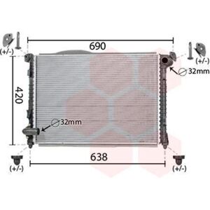 Van Wezel 06002286 Radiateur en aluminium pour MINI - Refroidissement efficace Van Wezel 06002286 Radiateur en aluminium pour MINI - Refroidissement efficace