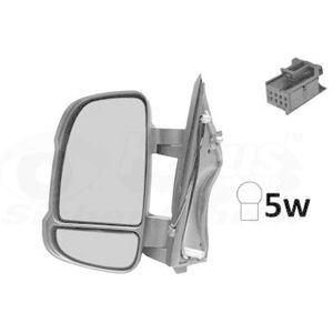 Espejo exterior VAN WEZEL - Negro - Completo, calefactable, con intermitente Espejo exterior VAN WEZEL - Negro - Completo, calefactable, con intermitente