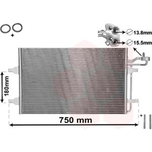 VAN WEZEL IR PLUS 59005149 Condenser - Aluminium - Volvo C30, V50 VAN WEZEL IR PLUS 59005149 Condenser - Aluminium - Volvo C30, V50