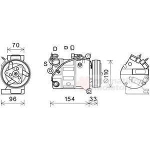 VAN WEZEL Compresseur de Clim Volvo 5900K183 - Climatisation VAN WEZEL Compresseur de Clim Volvo 5900K183 - Climatisation