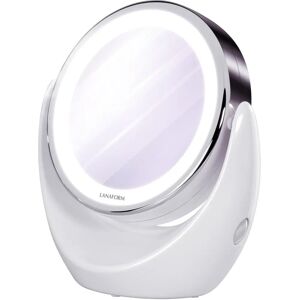 LANAFORM LED Mirror X10 - Double-Sided Magnifying Make-up Mirror - Round Pearl LANAFORM LED Mirror X10 - Double-Sided Magnifying Make-up Mirror - Round Pearl
