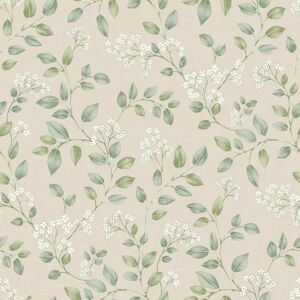 Grandeco Forget Me Not Floral Trail Wallpaper Neutral - Wallpaper Grandeco Forget Me Not Floral Trail Wallpaper Neutral - Wallpaper