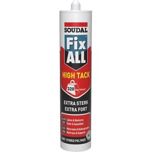 Soudal - Colle à pâte Fix All High Tack - 290ML - Noir - Publicité Soudal - Colle à pâte Fix All High Tack - 290ML - Noir - Publicité