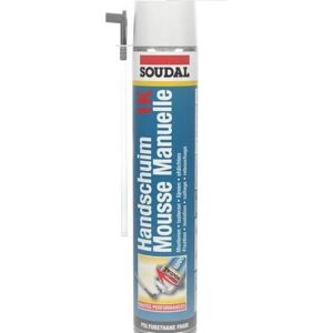 Mousse Polyuréthane Soudal 1K - Jaune Manuel 750ml Mousse Polyuréthane Soudal 1K - Jaune Manuel 750ml