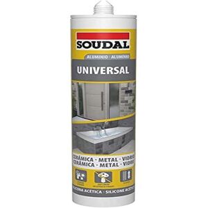 Silicone Universale Argento Soudal - 115924 280 ml Silicone Universale Argento Soudal - 115924 280 ml