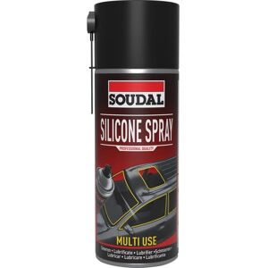 Soudal Spray Silicone - Transparent - 400ml - Lubricant pour Pièces Mécaniques Soudal Spray Silicone - Transparent - 400ml - Lubricant pour Pièces Mécaniques