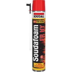 Mousse Ignifuge Soudal - Aérosol 750ml - Joint coupe-feu - Publicité Mousse Ignifuge Soudal - Aérosol 750ml - Joint coupe-feu - Publicité