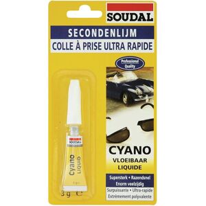 Colle cyanoacrylate transparente Soudal - Colle Colle cyanoacrylate transparente Soudal - Colle