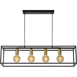 Lucide Ruben 4 Luz Colgante Negro y Oro - Lámpara de Techo Lucide Ruben 4 Luz Colgante Negro y Oro - Lámpara de Techo