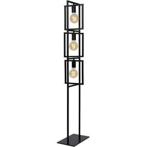Lámpara de pie Lucide Luuk - Ajustable 3xCuadrado Negro Lámpara de pie Lucide Luuk - Ajustable 3xCuadrado Negro