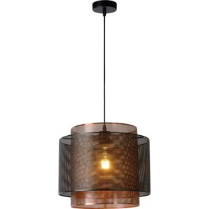 Lucide Orrin Lampe Suspendue Ajustable - Moderne Noir Cuivre Lucide Orrin Lampe Suspendue Ajustable - Moderne Noir Cuivre