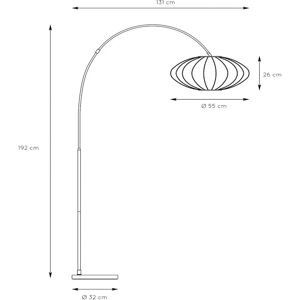 Lucide CORINA Arc Floor Lamp - Black & Gold Finish Lucide CORINA Arc Floor Lamp - Black & Gold Finish