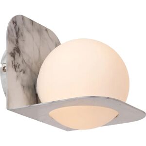 Lucide Davy Grey Glass Wall Light - Bathroom - IP44 Lucide Davy Grey Glass Wall Light - Bathroom - IP44