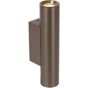 Lucide Dupla Up & Down Wall Light - Rust Brown - Wall Light Lucide Dupla Up & Down Wall Light - Rust Brown - Wall Light