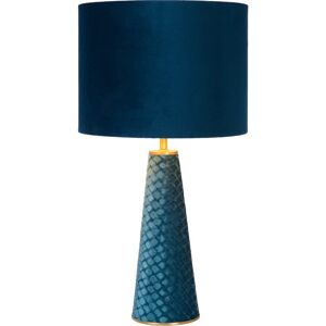 Lucide Extravaganza Velvet Türkis Tischlampe - 25cm - Retro Lucide Extravaganza Velvet Türkis Tischlampe - 25cm - Retro