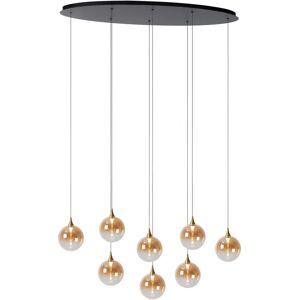 Lucide Gisela - Pendant light - Adjustable height - Warm white 2700K - Amber Lucide Gisela - Pendant light - Adjustable height - Warm white 2700K - Amber
