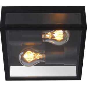 Lucide Dukan Lámpara de Techo Exterior - 2xE27 - IP65 - Negro - Lámpara de Techo Lucide Dukan Lámpara de Techo Exterior - 2xE27 - IP65 - Negro - Lámpara de Techo