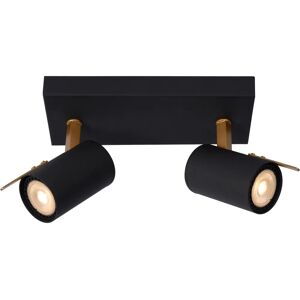 Projecteur plafond Lucide Gony - Dimmable - 2x5W - Noir Projecteur plafond Lucide Gony - Dimmable - 2x5W - Noir