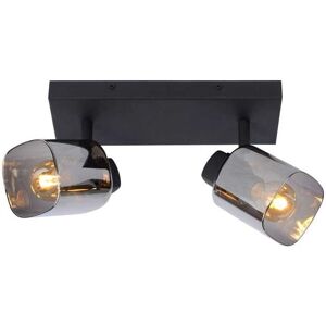 Lucide Alion Twin Ceiling Spotlight - Black - 2xE14 - Unisex Lucide Alion Twin Ceiling Spotlight - Black - 2xE14 - Unisex