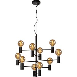 Lucide Leanne 10 Lys Hengende - Svart - Ø 65cm - Moderne Taklampe Lucide Leanne 10 Lys Hengende - Svart - Ø 65cm - Moderne Taklampe