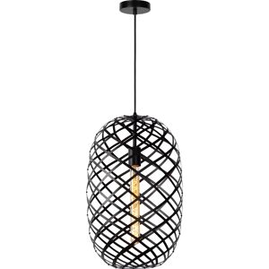Lámpara colgante Lucide Wolfram - Ø 32cm - Negro - Lámpara moderna Lámpara colgante Lucide Wolfram - Ø 32cm - Negro - Lámpara moderna