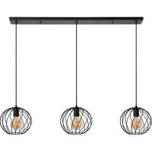 Lucide Danza Black Pendant Light - 3xE27 - Adjustable Height Lucide Danza Black Pendant Light - 3xE27 - Adjustable Height