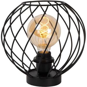 Lucide Danza Black Table Lamp - Ø25cm - 1xE27 - Classic Lucide Danza Black Table Lamp - Ø25cm - 1xE27 - Classic