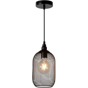 Lampada a sospensione vintage Mesh di Lucide - Lampada sospensione - Nero Lampada a sospensione vintage Mesh di Lucide - Lampada sospensione - Nero