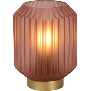 Lampe de Table en Verre Rose Sueno - Base en Laiton - Usage Intérieur - Publicité Lampe de Table en Verre Rose Sueno - Base en Laiton - Usage Intérieur - Publicité