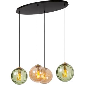 Lucide Monsaraz 4 Light Bar Ceiling Pendant - Green Lucide Monsaraz 4 Light Bar Ceiling Pendant - Green