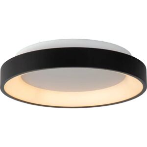 Lucide Vidal 28cm Black Dimmable Flush Ceiling Light Lucide Vidal 28cm Black Dimmable Flush Ceiling Light