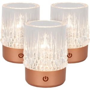 Lucide Lily Rechargeable Table Lamp - Dimmable, Copper - 8cm Lucide Lily Rechargeable Table Lamp - Dimmable, Copper - 8cm