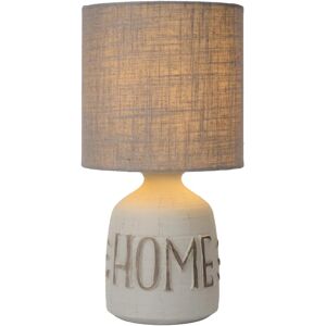 Lampe de table en céramique grise Lucide Cosby - 40W - Ø 16,5cm - Publicité Lampe de table en céramique grise Lucide Cosby - 40W - Ø 16,5cm - Publicité