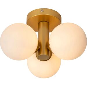 Lucide Trudy Modern Bathroom Ceiling Light - 28cm - 3xG9 - IP44 - Gold Lucide Trudy Modern Bathroom Ceiling Light - 28cm - 3xG9 - IP44 - Gold