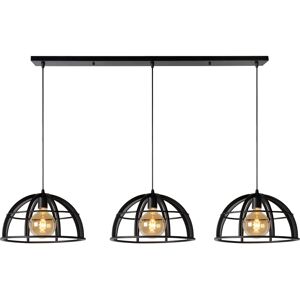 Lámpara colgante Dikra Lucide - 3xE27, Ø40cm, Negro Lámpara colgante Dikra Lucide - 3xE27, Ø40cm, Negro