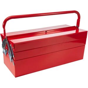 Caja de herramientas metálica Toolland 530 x 200 x 200 mm - Rojo Caja de herramientas metálica Toolland 530 x 200 x 200 mm - Rojo