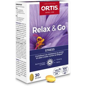 Ortis Relax & Go Ginseng Safran - Complément Anti-stress - Publicité Ortis Relax & Go Ginseng Safran - Complément Anti-stress - Publicité