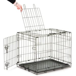 CHADOG Hopfällbar metallhönskupa för hundar - Modell 107x72x79cm - Grå CHADOG Hopfällbar metallhönskupa för hundar - Modell 107x72x79cm - Grå