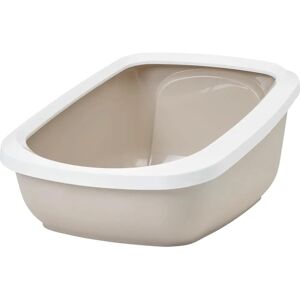 Savic Mokka & Vit Jumbo Kattsandlåda - Höga Kant Savic Mokka & Vit Jumbo Kattsandlåda - Höga Kant