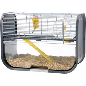 Savic Geneva Hamster Cage - Antracite / Silver - 60x29x44cm Savic Geneva Hamster Cage - Antracite / Silver - 60x29x44cm