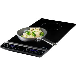 Plaque à induction 2 feux Domo - Design vertical compact Plaque à induction 2 feux Domo - Design vertical compact