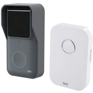 Timbre inalámbrico Dio Connected Home - Blanco Gris - Timbre inteligente Timbre inalámbrico Dio Connected Home - Blanco Gris - Timbre inteligente