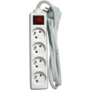 Chacon Multiprise avec interrupteur 4 prises 3M Blanc - Multiprise - Publicité Chacon Multiprise avec interrupteur 4 prises 3M Blanc - Multiprise - Publicité