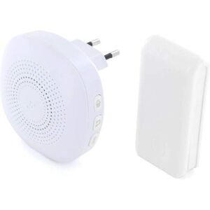 CHACON Sonnette sans fil - 84.179 - Auto-alimentée, IP44, 4 modes d'alerte CHACON Sonnette sans fil - 84.179 - Auto-alimentée, IP44, 4 modes d'alerte