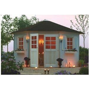 Abri de Jardin Nancy - Bois 28mm - Porte Double - 7.88m² - Publicité Abri de Jardin Nancy - Bois 28mm - Porte Double - 7.88m² - Publicité