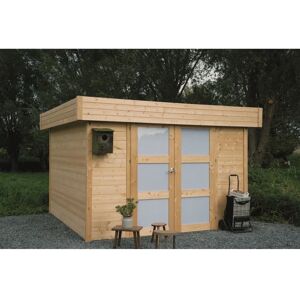 Abri de jardin en bois Solid Odense - 7.64 m² - Porte double - Publicité Abri de jardin en bois Solid Odense - 7.64 m² - Porte double - Publicité